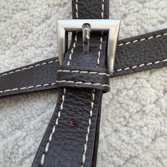 Cold water creek black leather crossbody purse - Picture 8 of 10